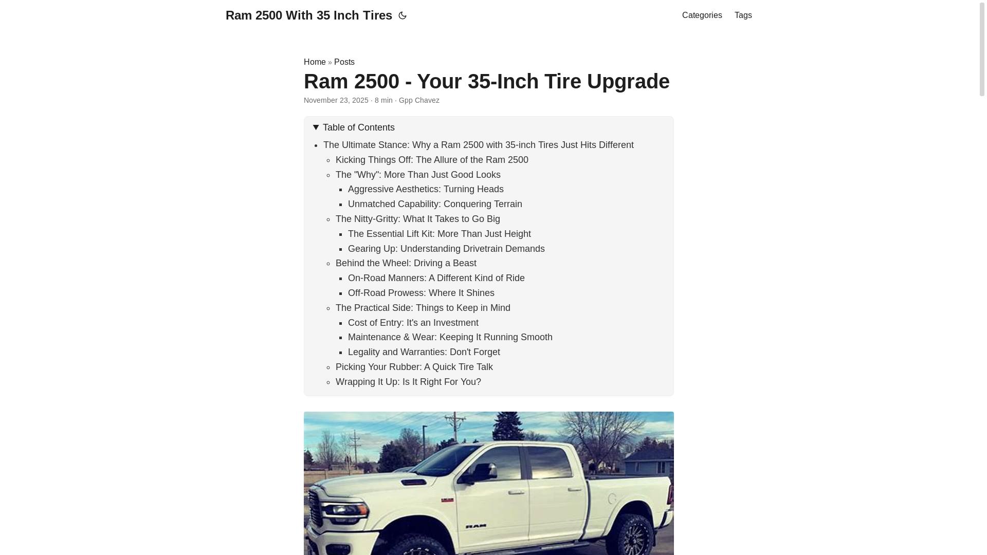 website screenshot of https://ram2500with35inchtires2.pages.dev/