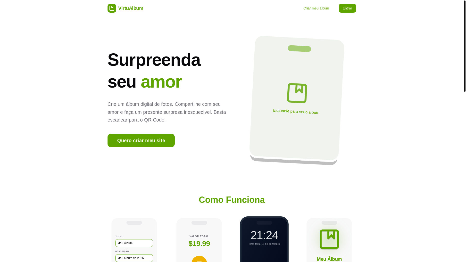 website screenshot of https://virtu-album.com/