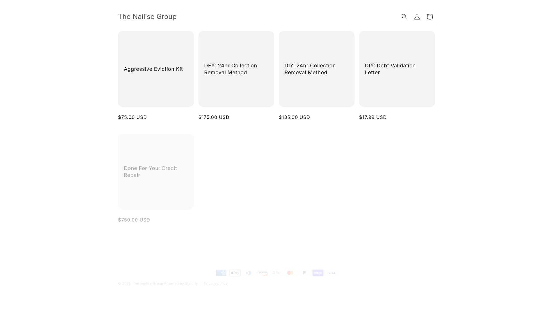 website screenshot of https://thenailisegroup.com/