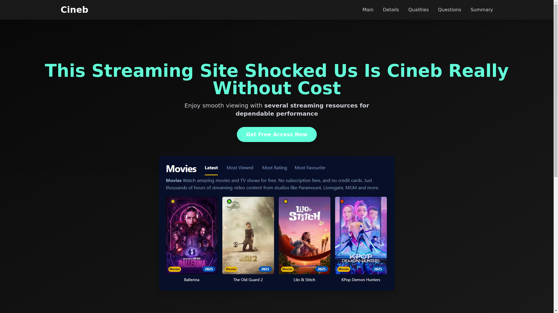website screenshot of https://cineb-vrpd.pages.dev/