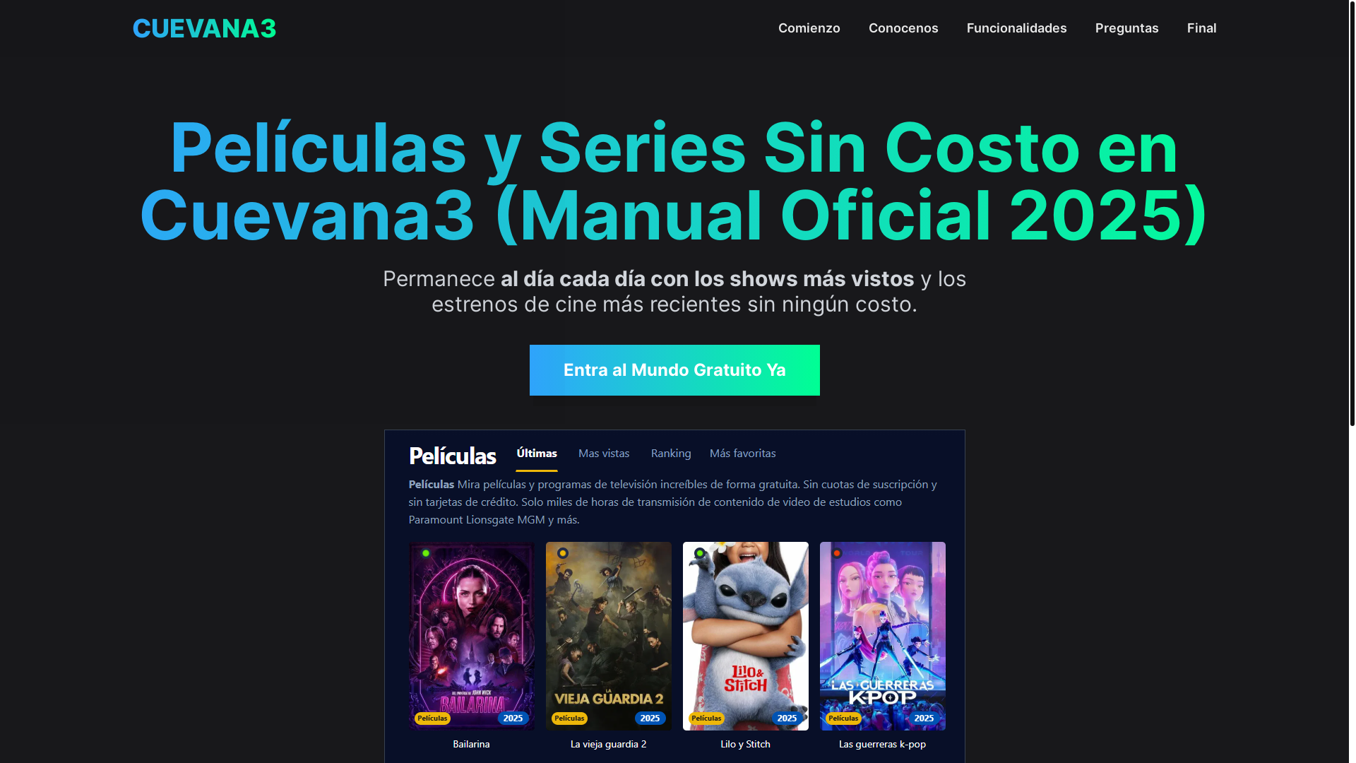website screenshot of https://cuevana3-1vcr.pages.dev/