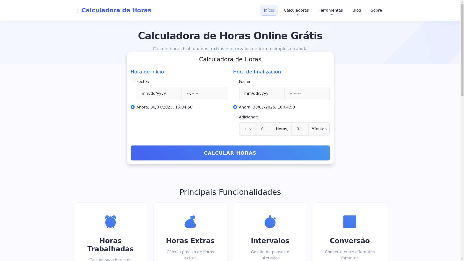 website screenshot of https://calculadoradehoras-blog.pages.dev/