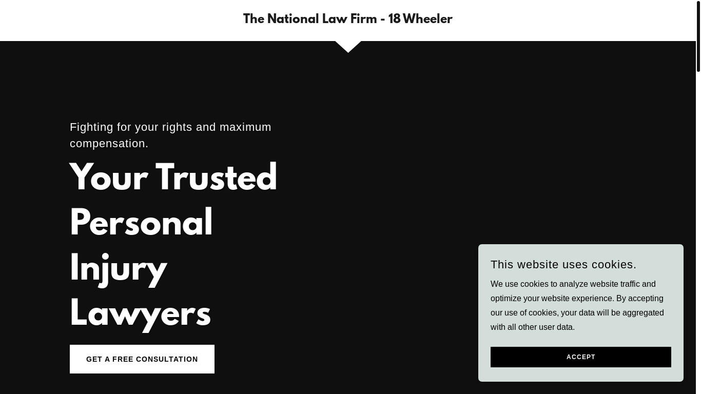 website screenshot of https://nationallawfirm18.com/
