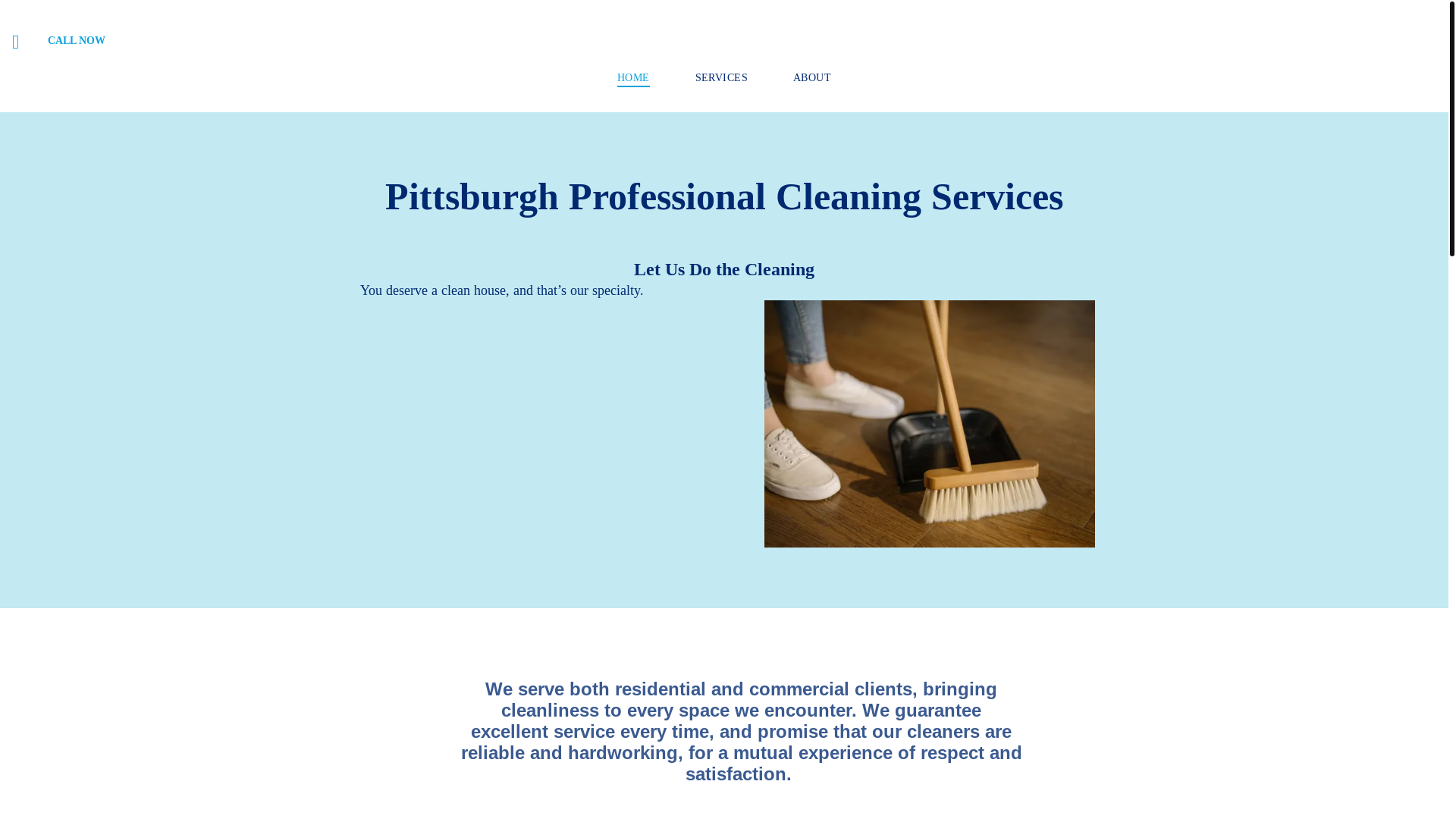 website screenshot of https://pittsburghprofessionalcleaningservices.com/