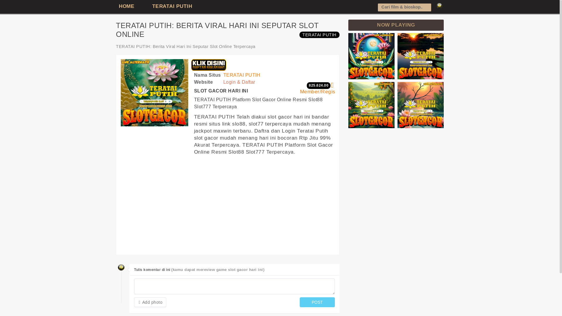 website screenshot of https://terataiputih-slot.pages.dev/
