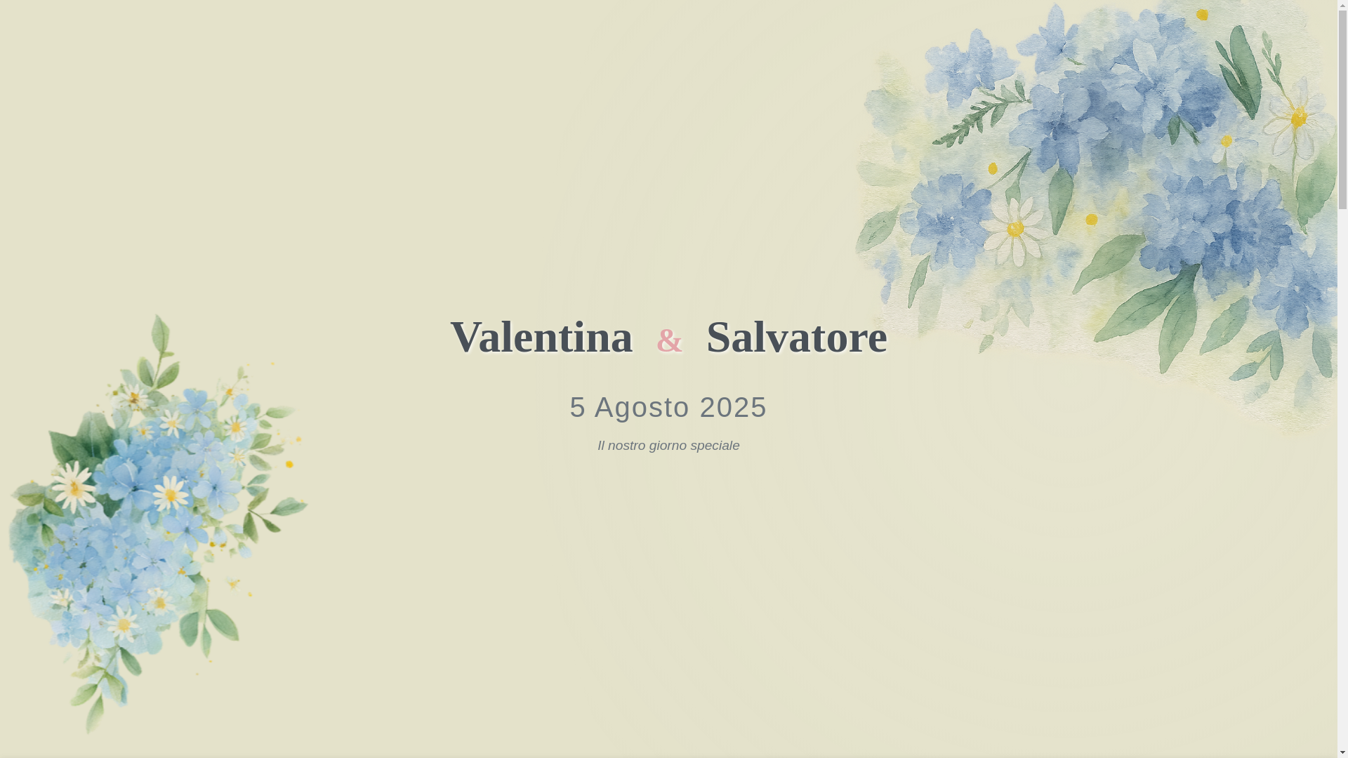 website screenshot of https://valentinaesalvatore.it/