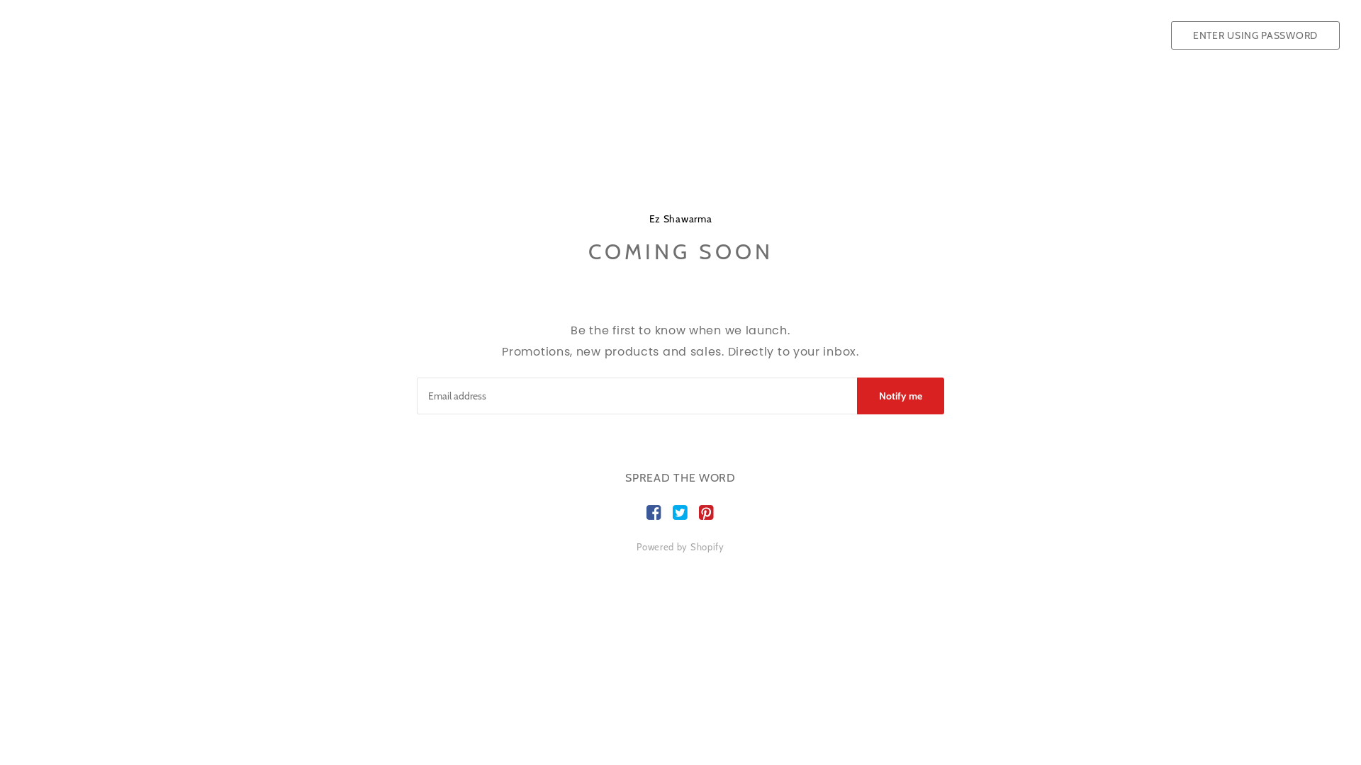 website screenshot of https://ezshawarma.us/