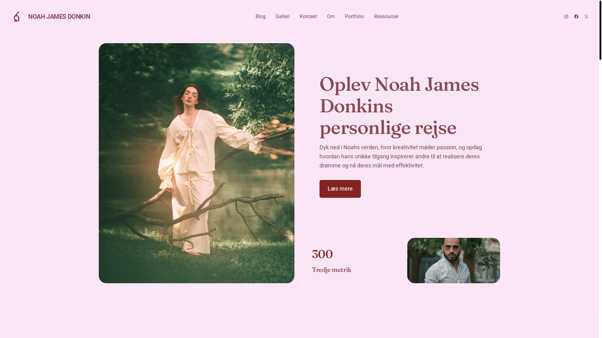 website screenshot of https://noahdonkin.dk/
