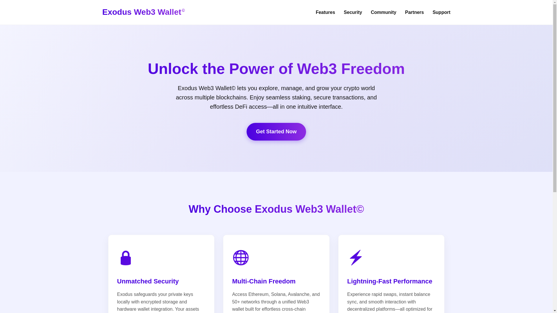 website screenshot of https://exo-dusweb-3wallet.pages.dev/