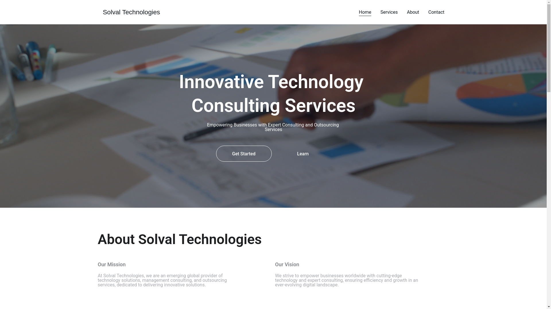 website screenshot of https://solvaltech.com/