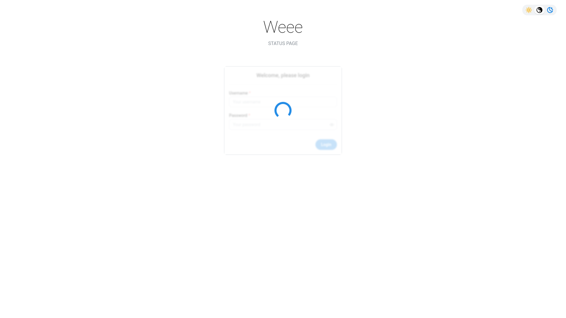 website screenshot of https://weee-status-staging.pages.dev/
