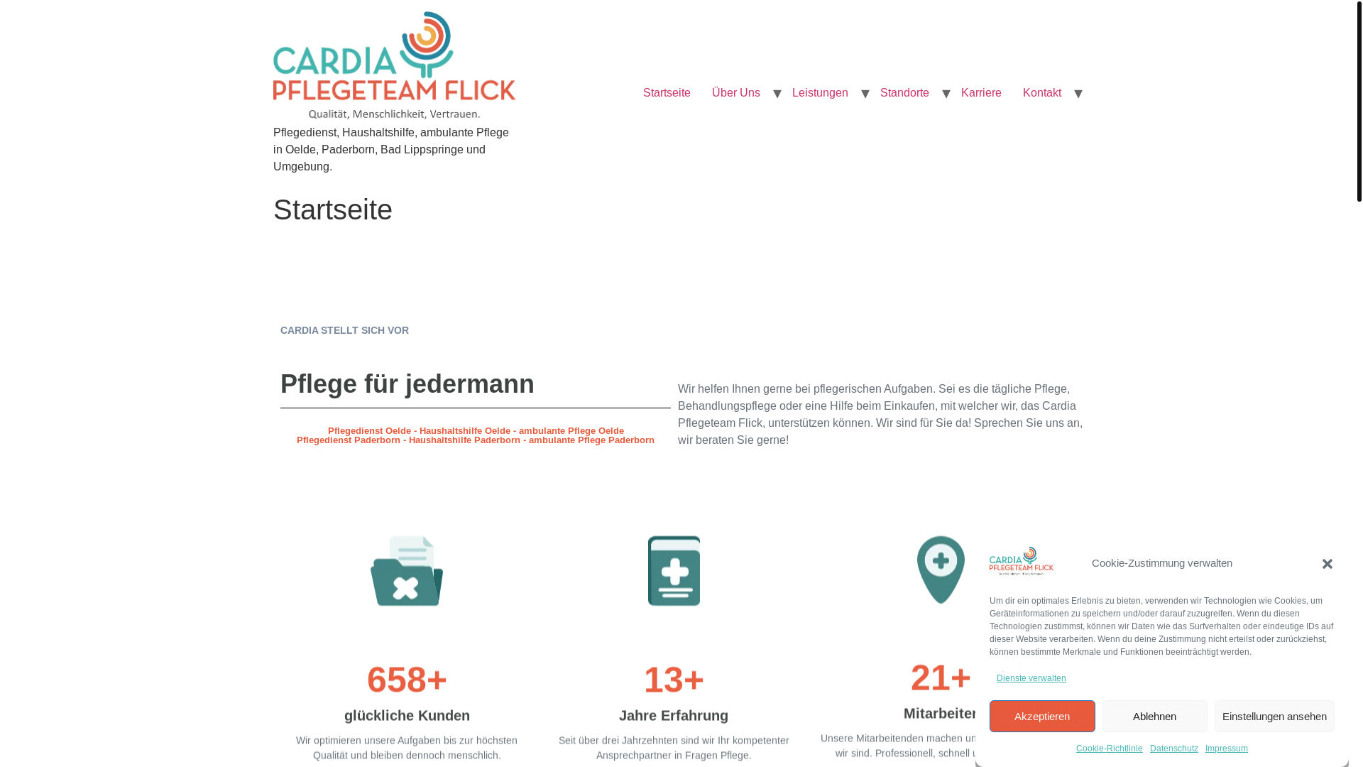 website screenshot of https://cardia.de/