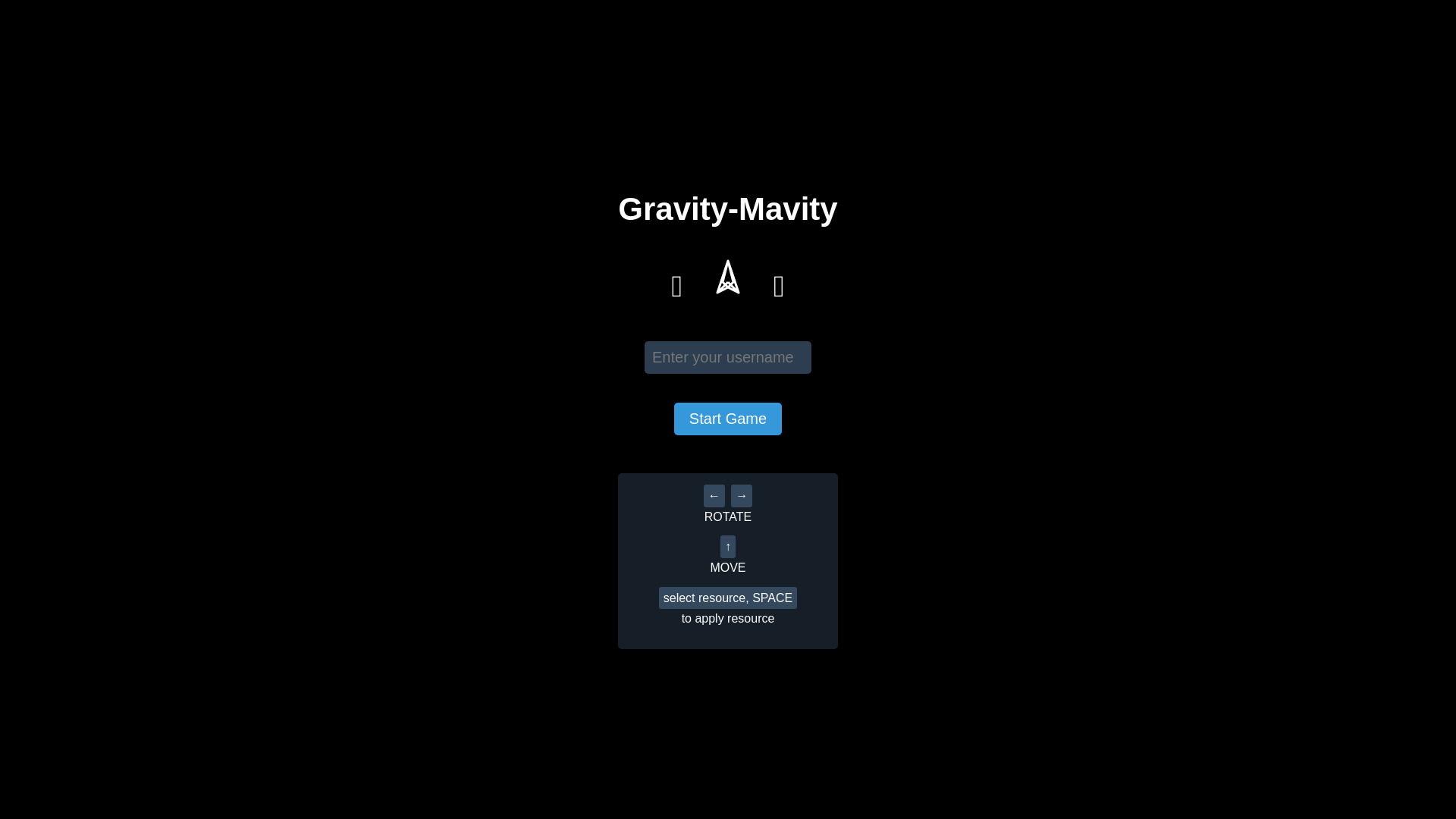 website screenshot of https://gravity-mavity.com/