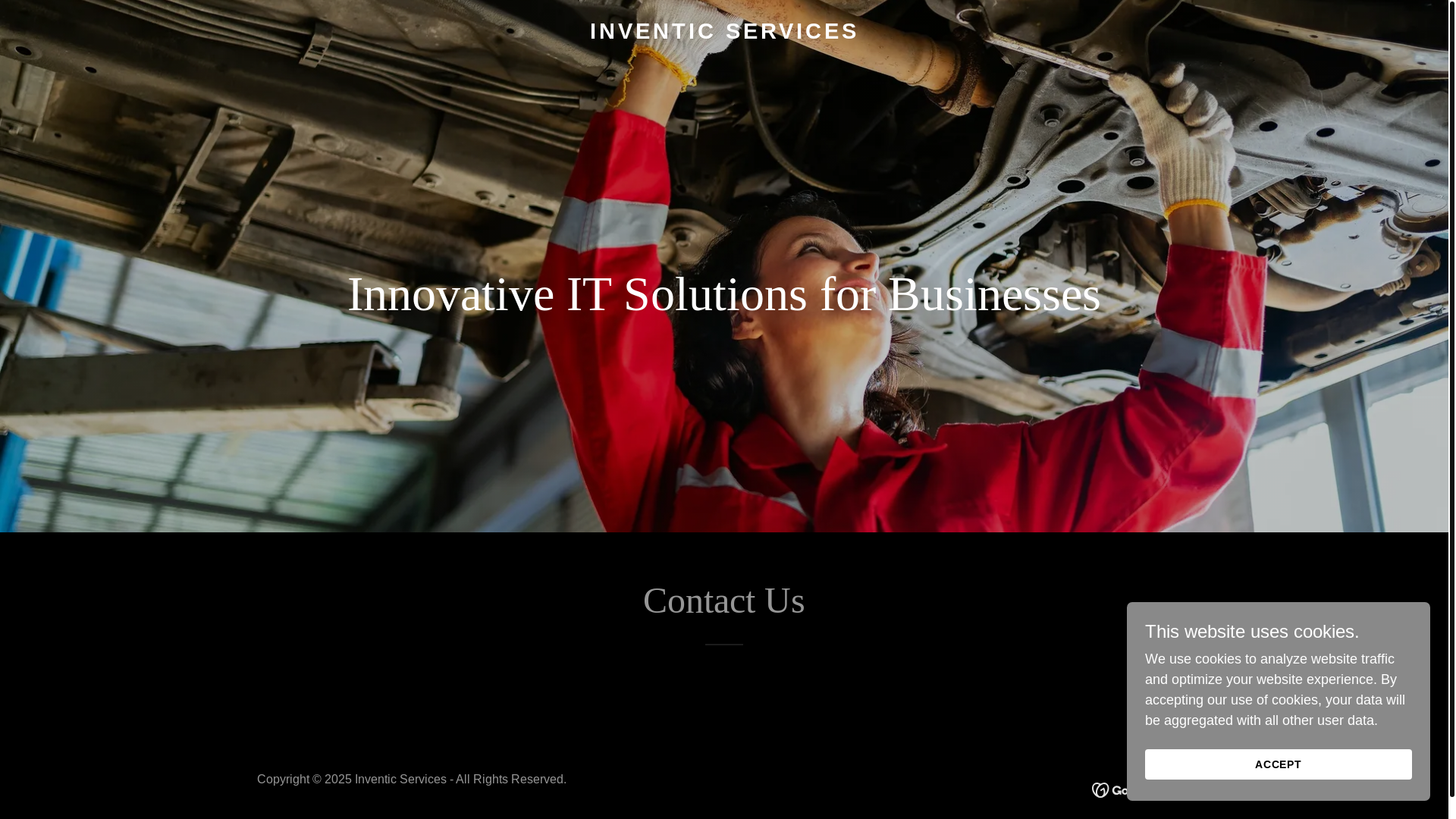 website screenshot of https://inventicservices.com/