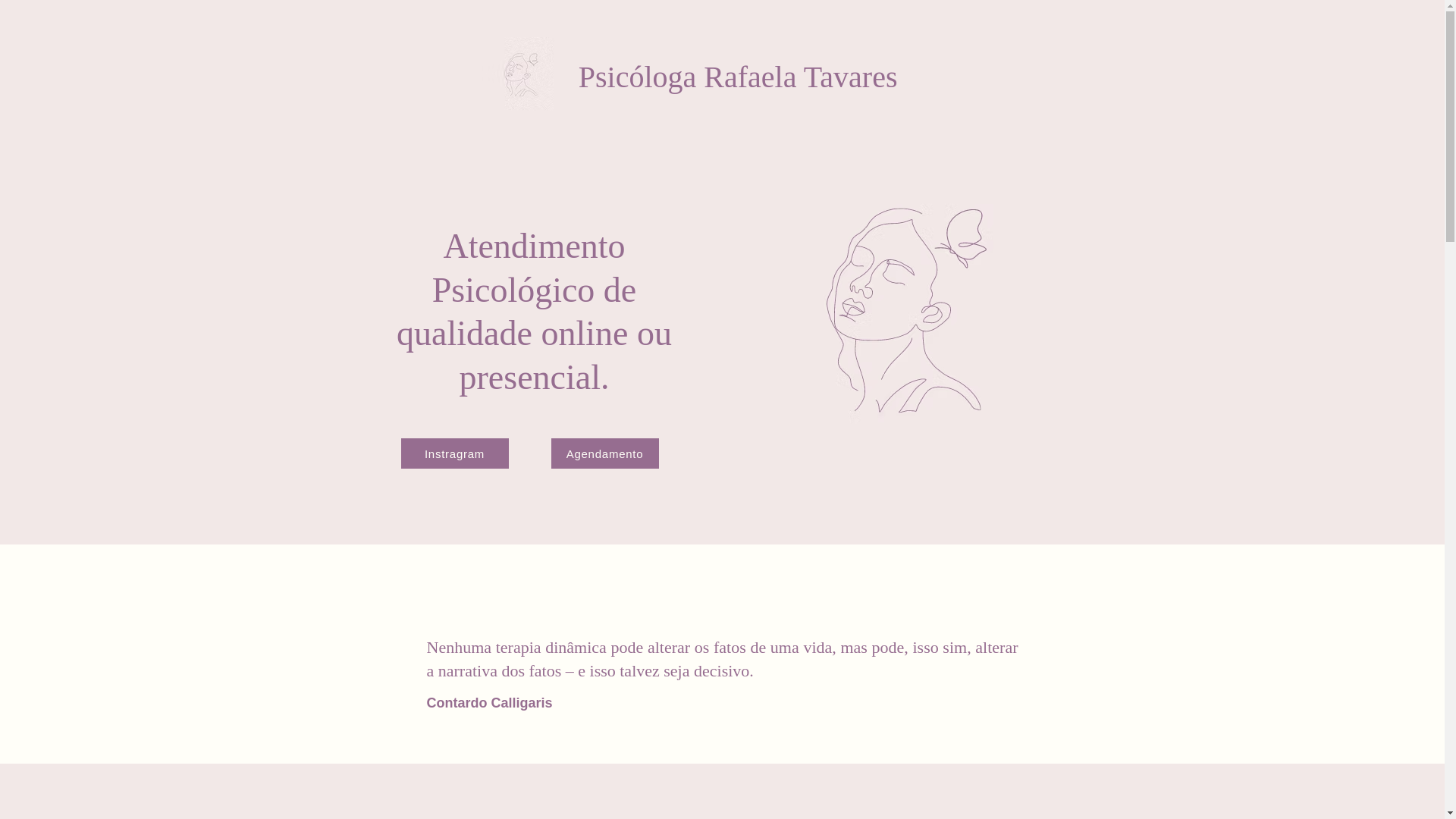 website screenshot of https://psicorafaelatavares.com/