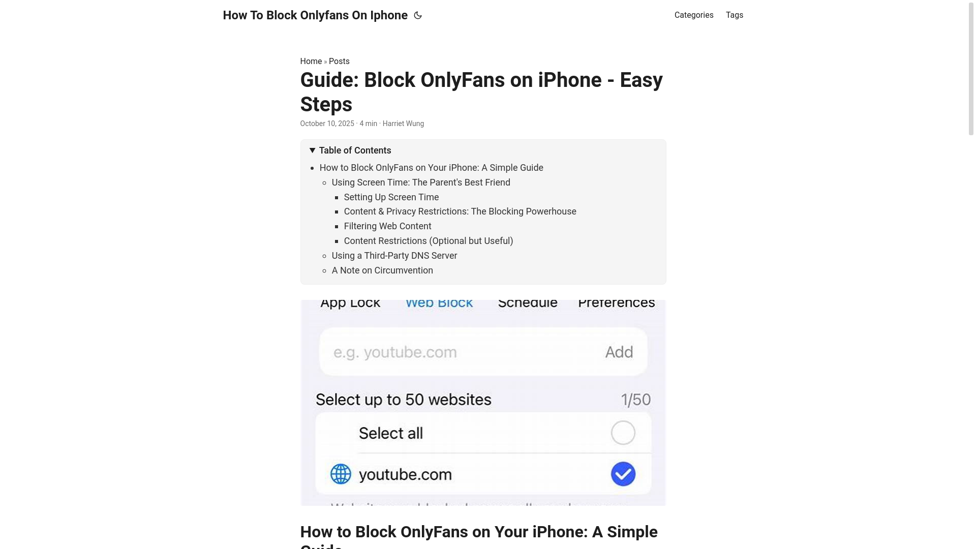 website screenshot of https://how-to-block-onlyfans-on-iphone.pages.dev/
