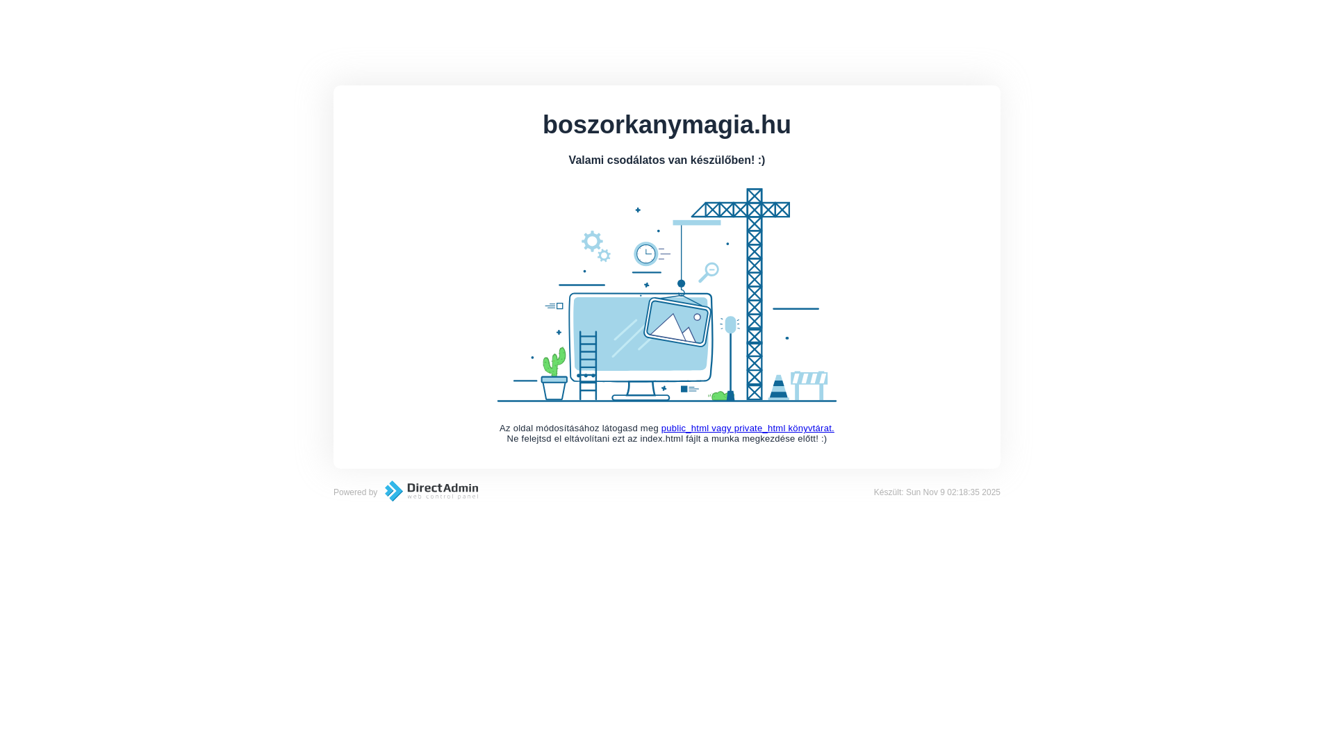 website screenshot of https://boszorkanymagia.hu/