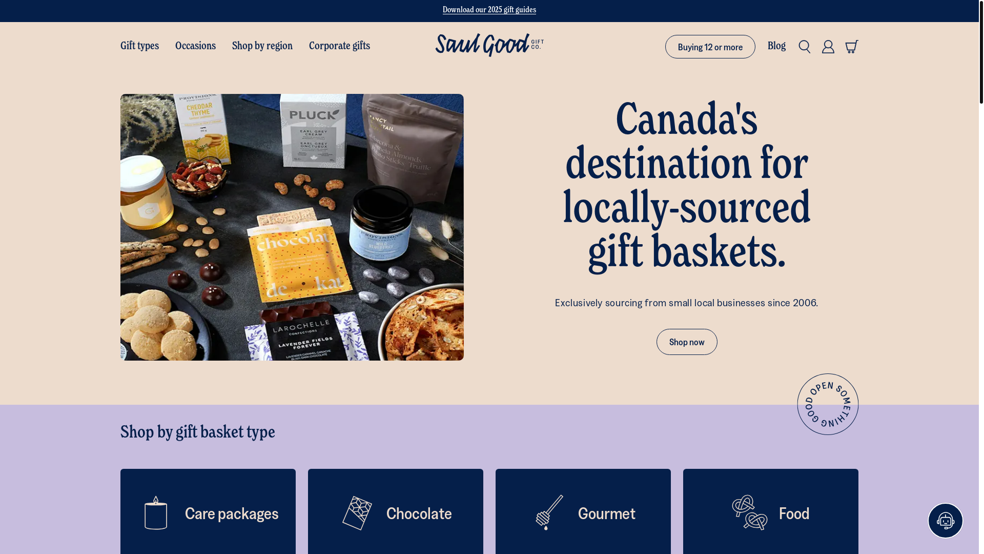 website screenshot of https://saulgoodpackage.com/