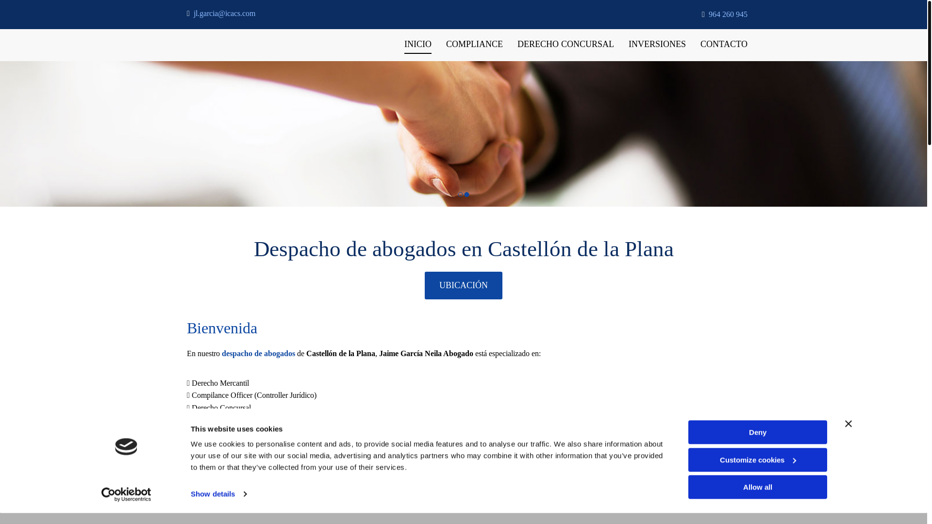 website screenshot of https://abogadosdecastellon.com/