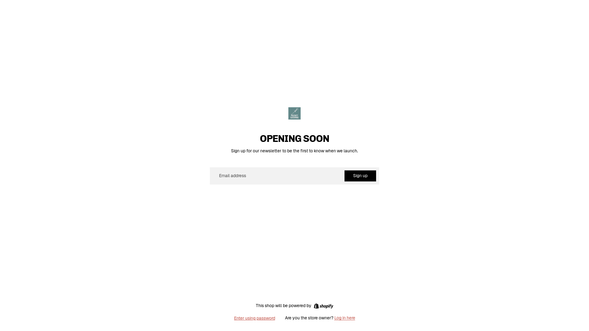 website screenshot of https://pocketkatanas.com/