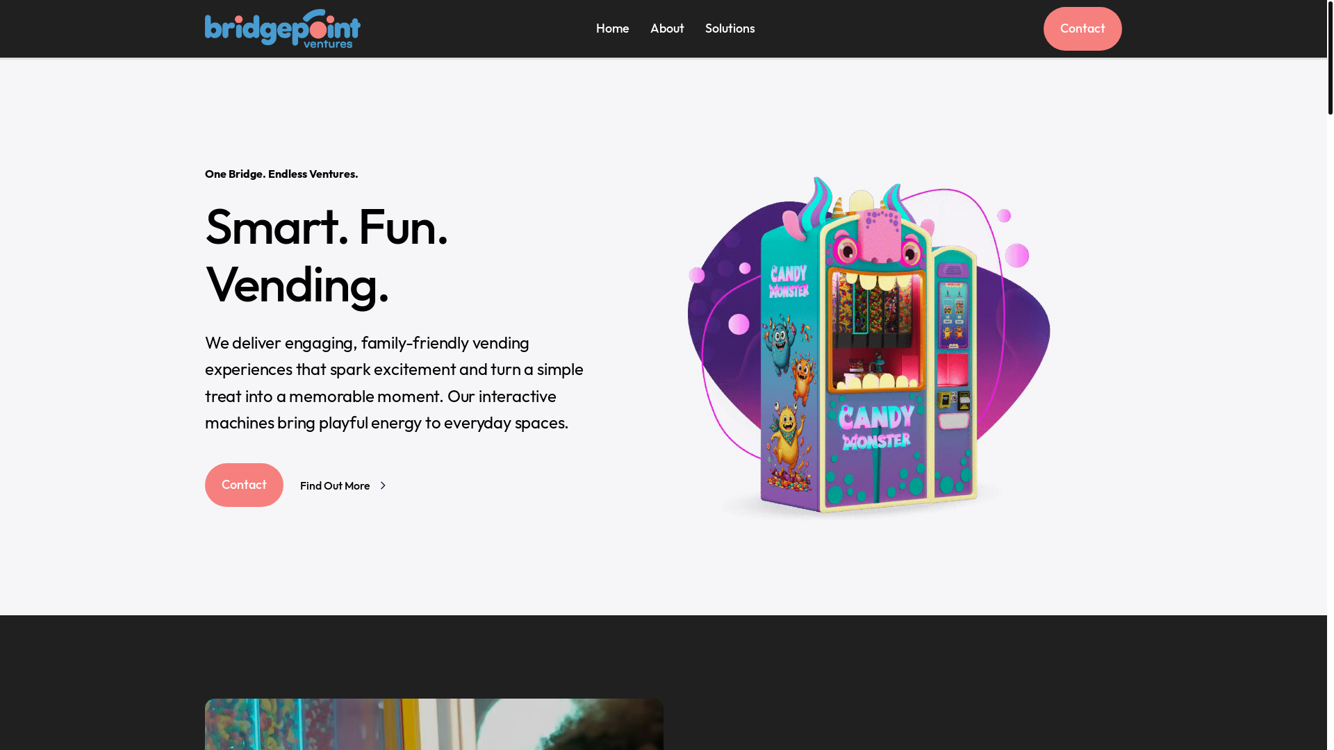 website screenshot of https://bridgepointventuresllc.com/