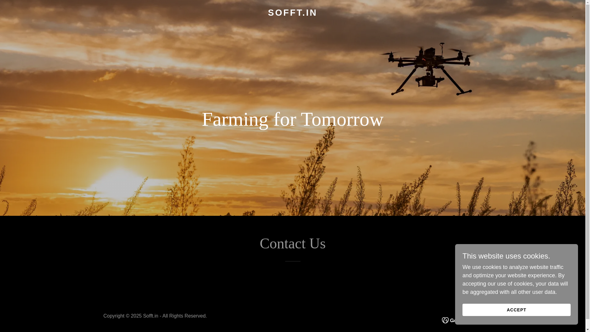 website screenshot of https://sofft.in/