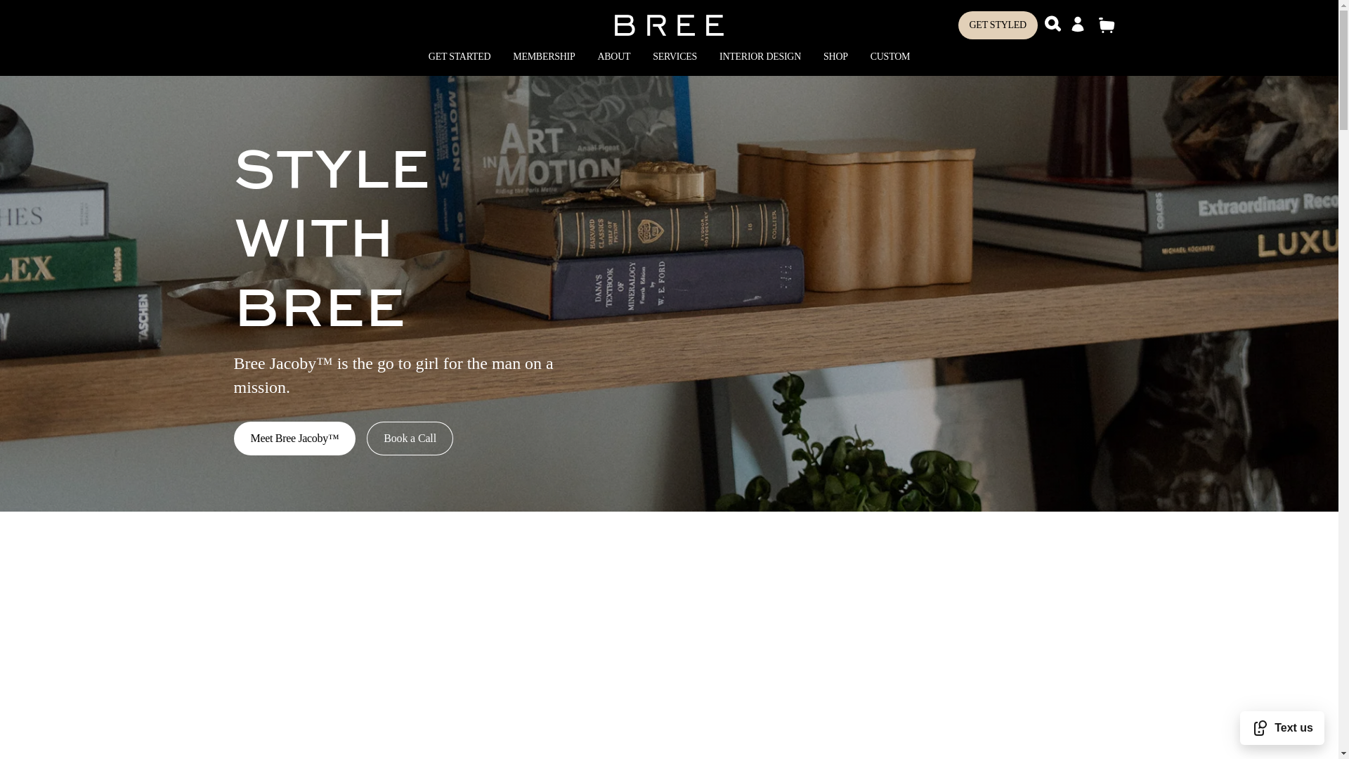 website screenshot of https://partnerstylewithbree.com/