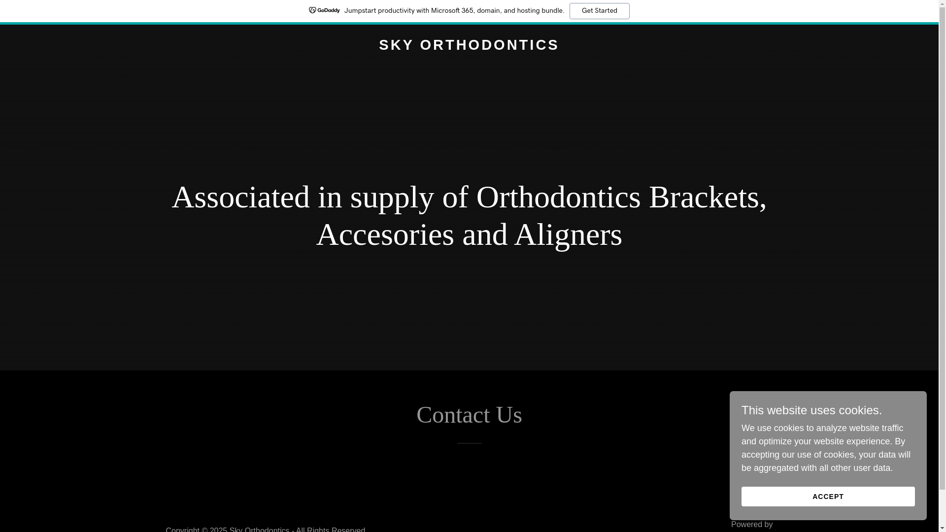 website screenshot of https://skyorthodontics.in/