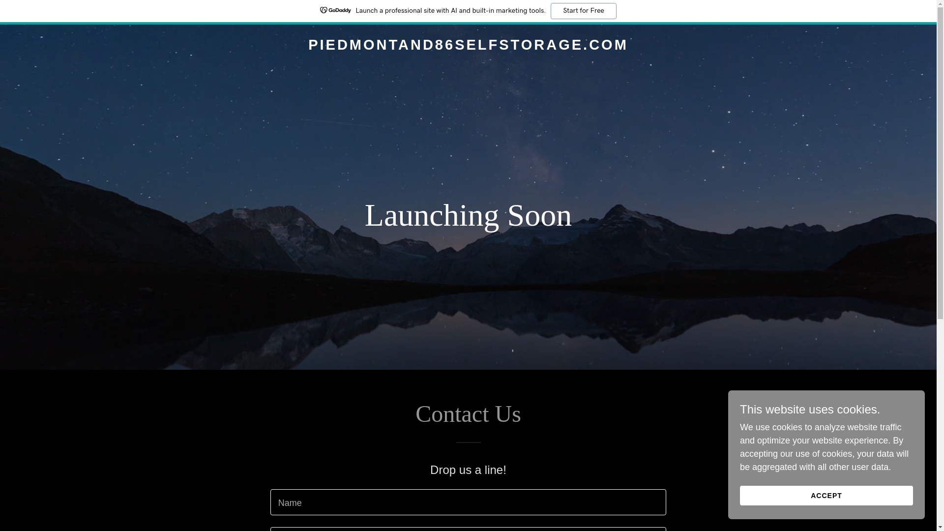 website screenshot of https://piedmontand86selfstorage.com/