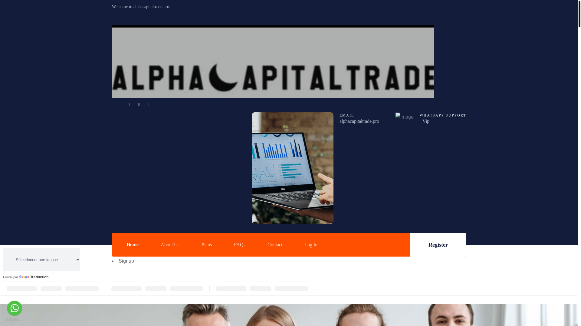 website screenshot of https://alphacapitaltrade.pro/