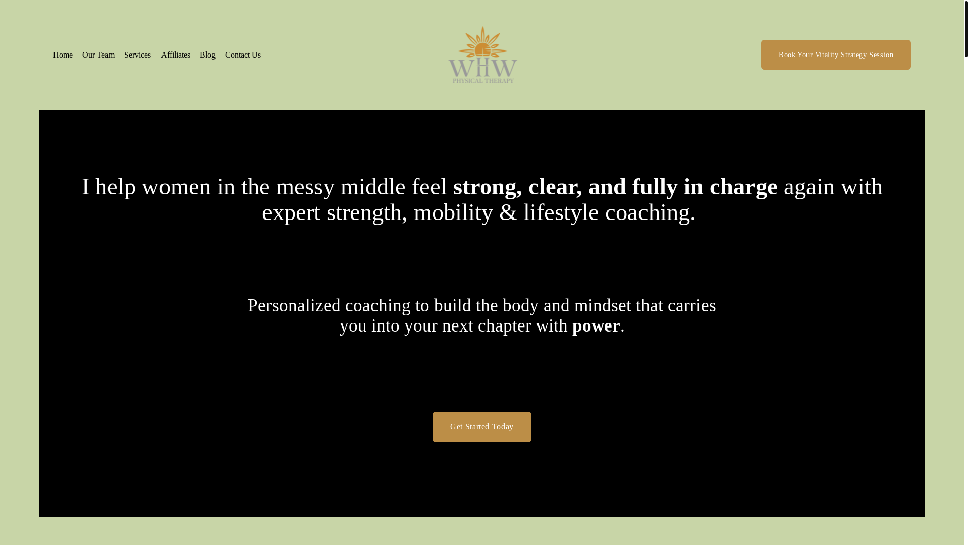 website screenshot of https://whitmarshhealthandwellness.com/