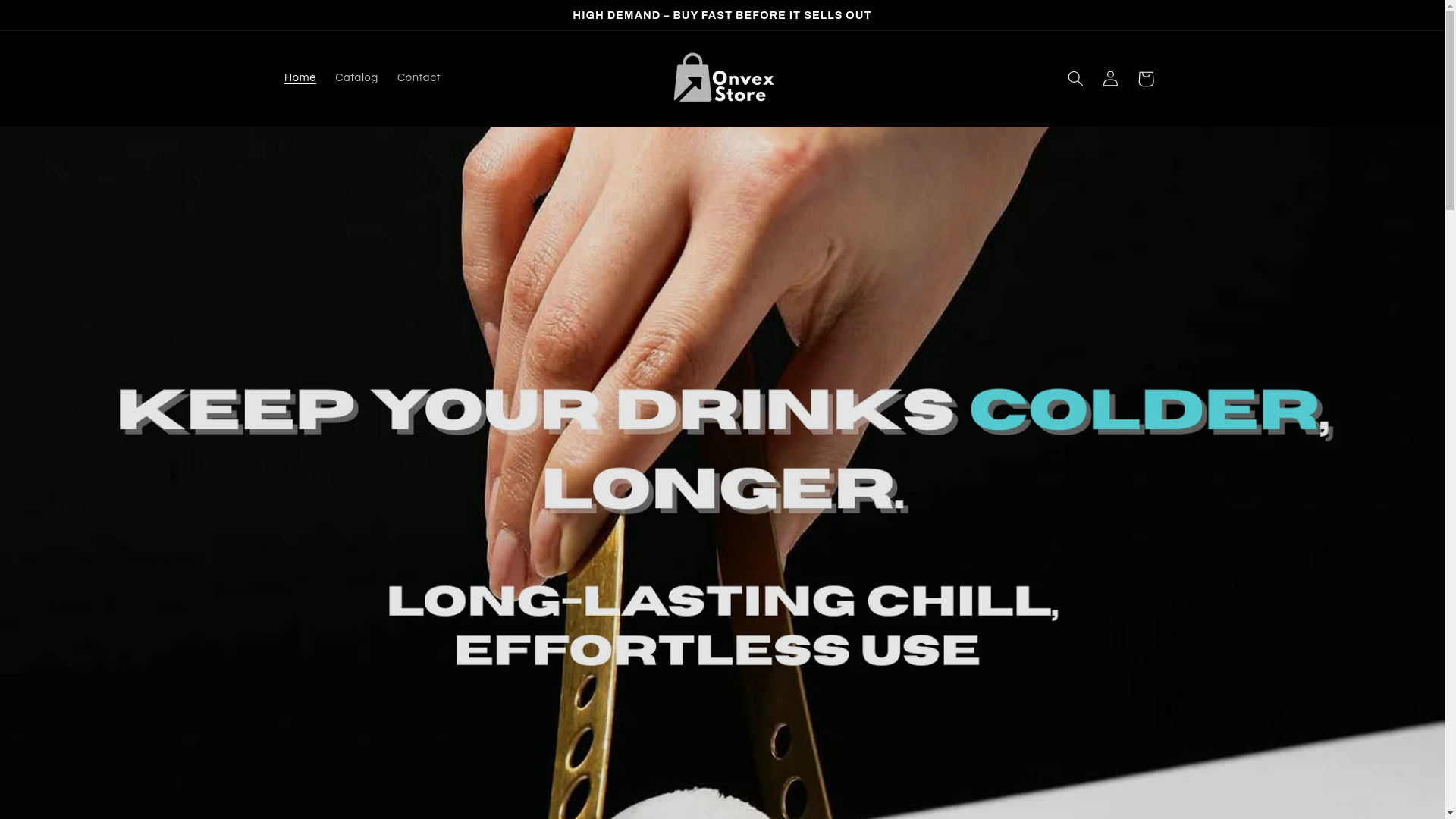 website screenshot of https://onvexstore.com/