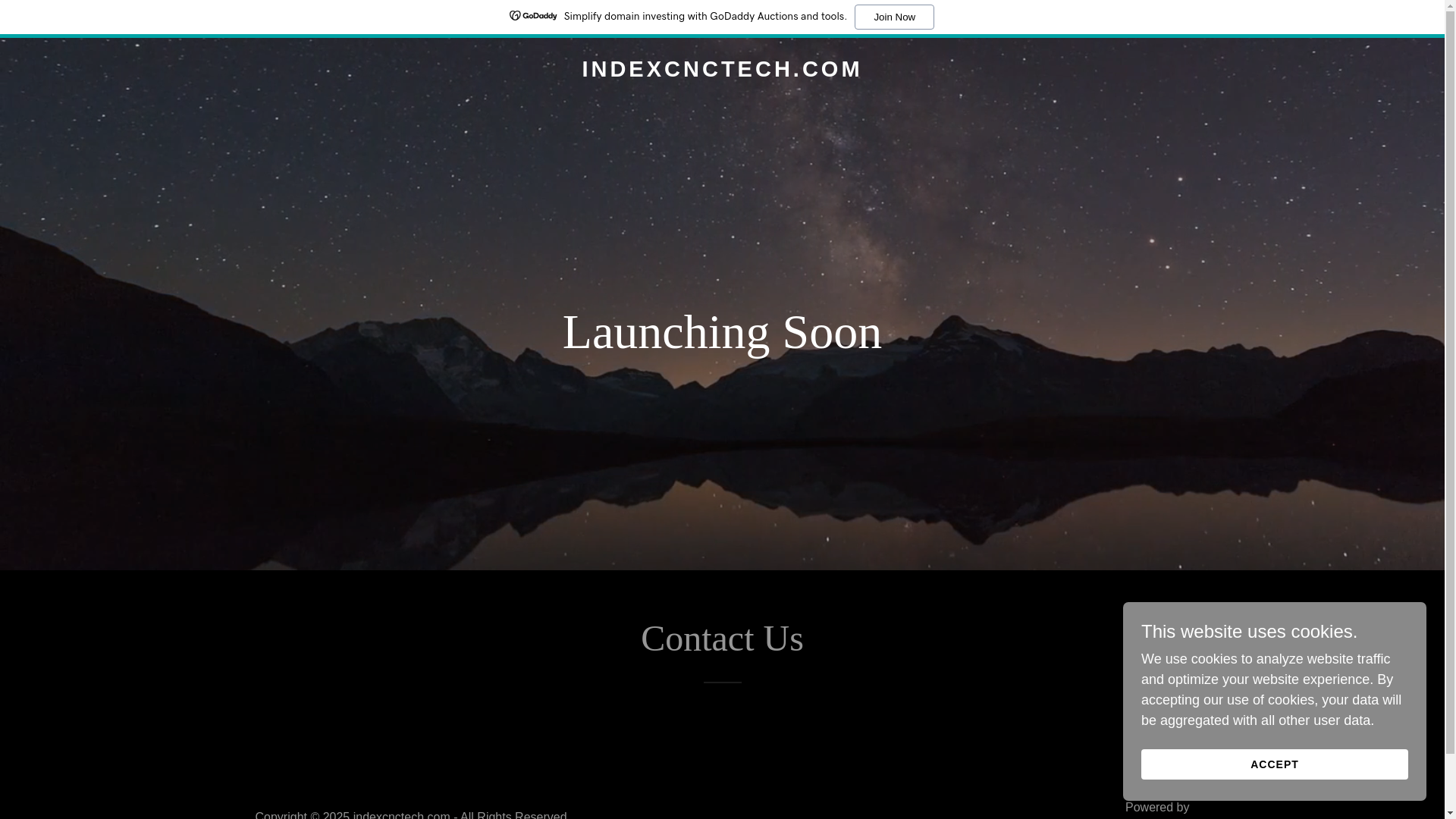 website screenshot of https://indexcnctech.com/