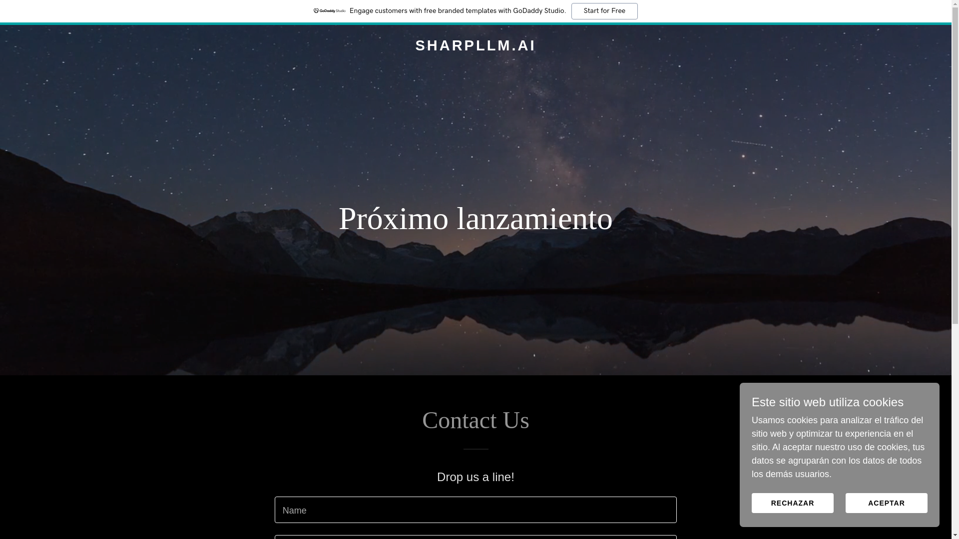 website screenshot of https://sharpllm.ai/