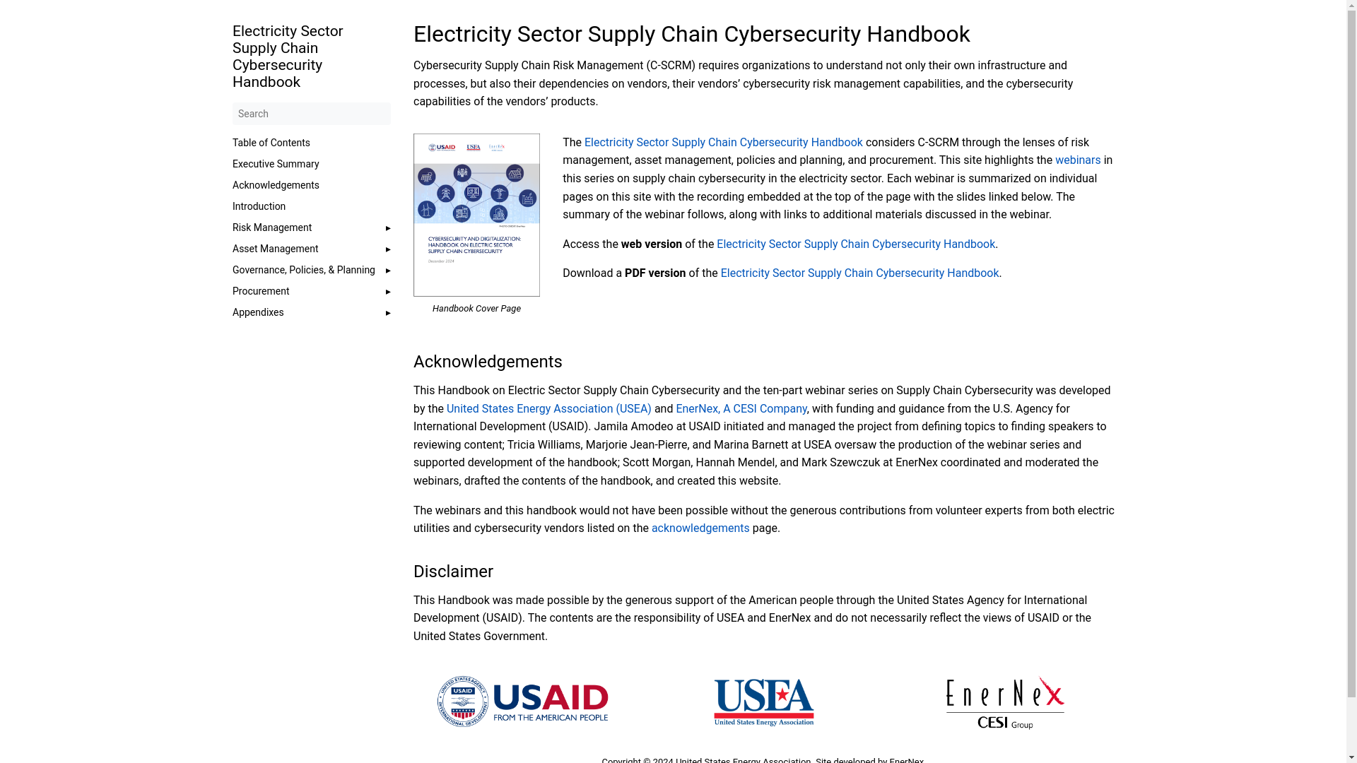 website screenshot of https://supply-chain-security-handbook.pages.dev/