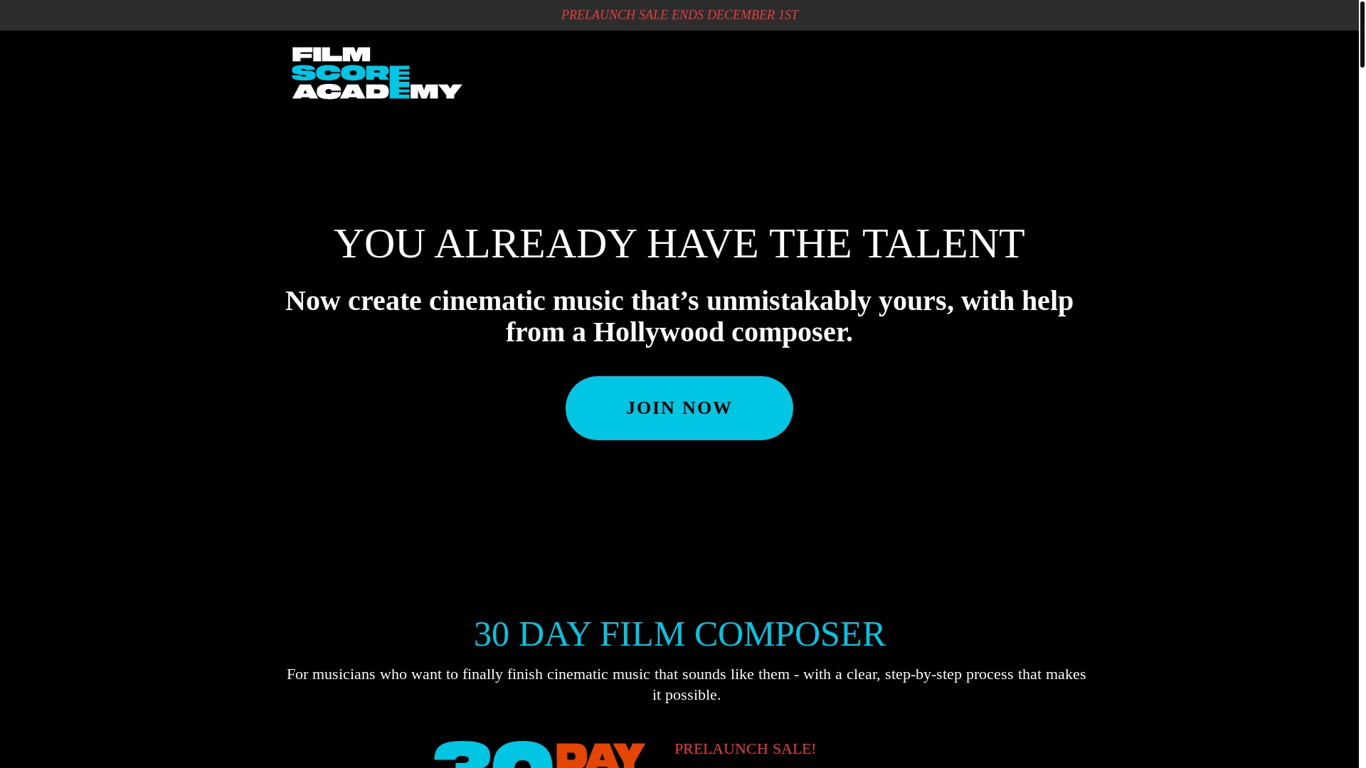 website screenshot of https://sevendayfilmcomposer.com/