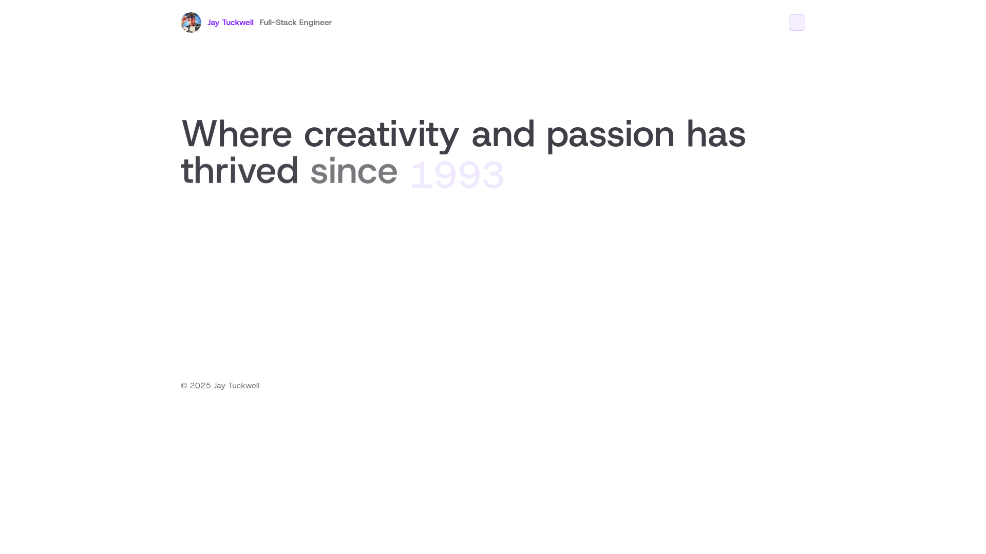website screenshot of https://jaytuckwell.pages.dev/