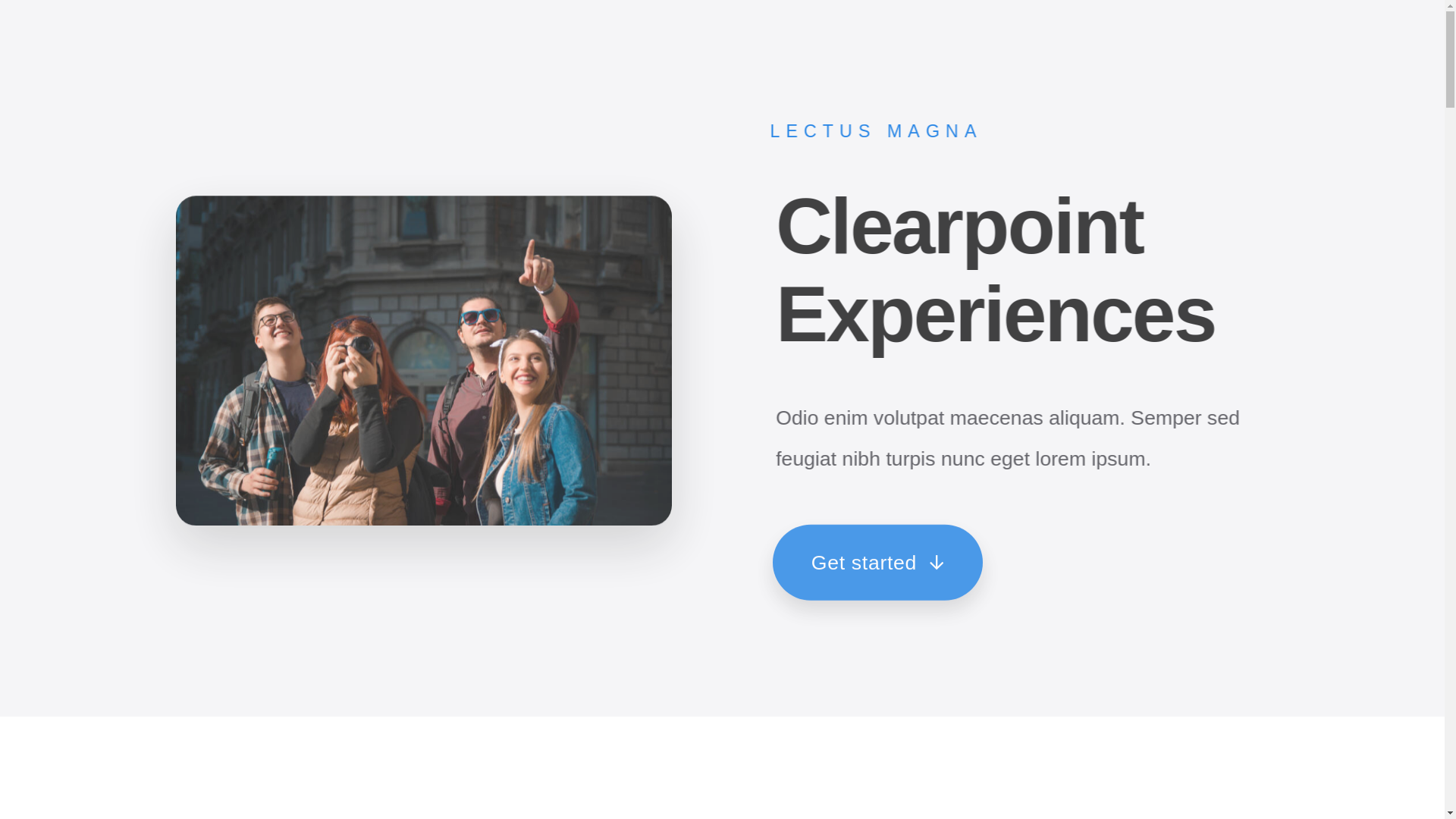 website screenshot of https://clearpointexperiences.com/