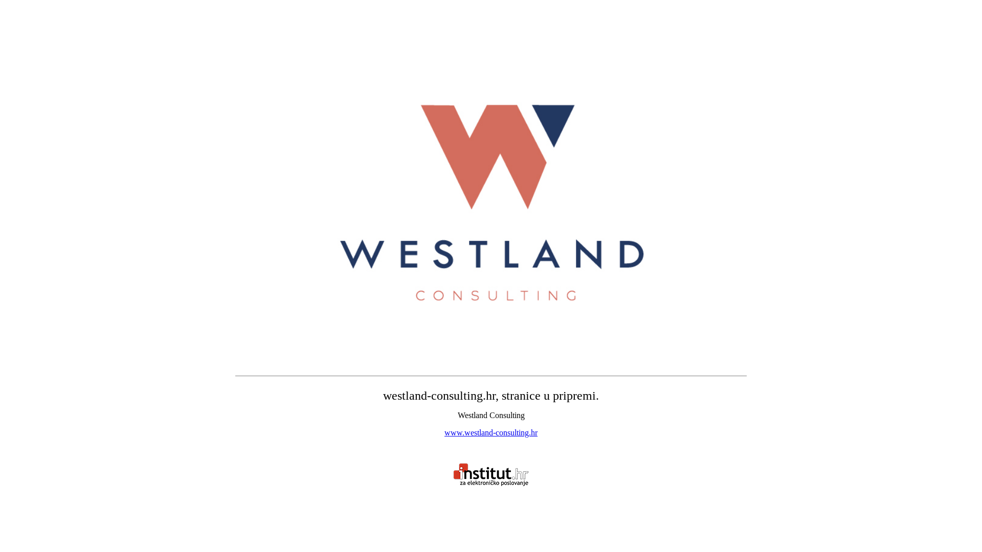 website screenshot of https://westland-consulting.hr/