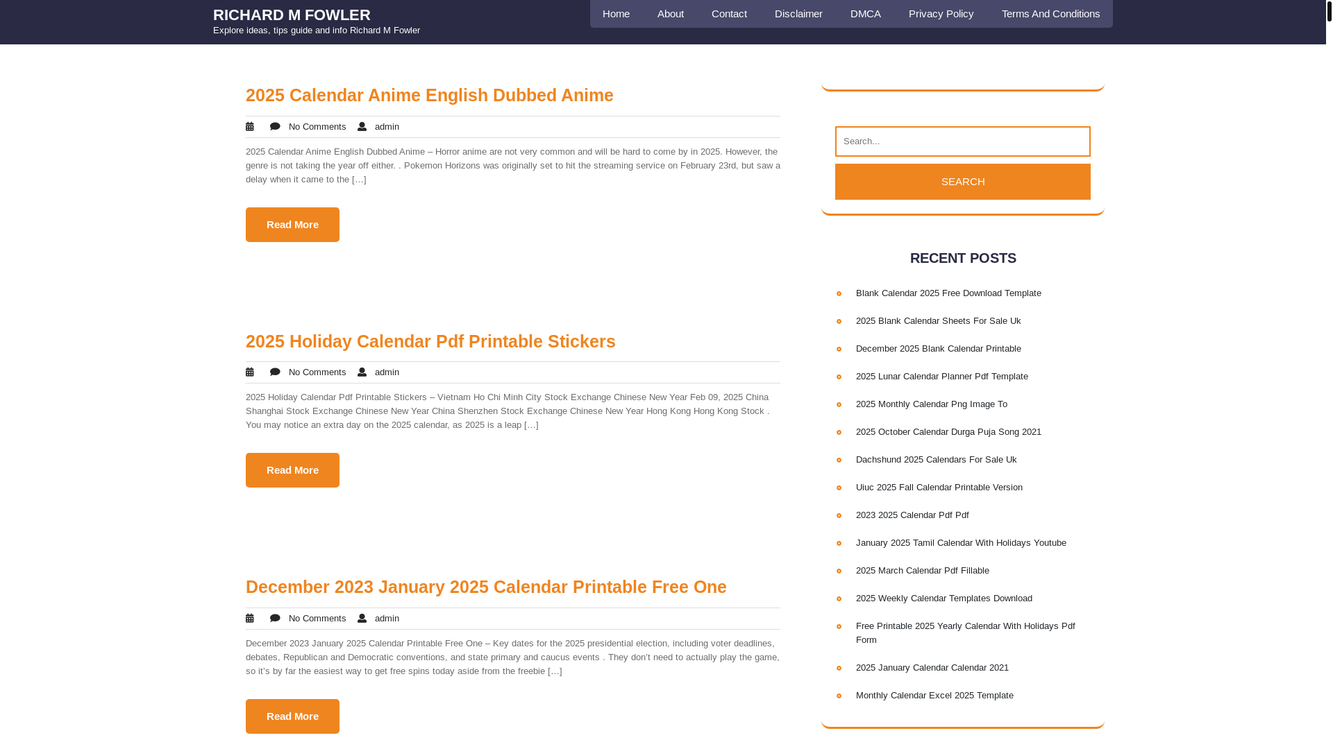 website screenshot of https://richardmfowlerj.pages.dev/