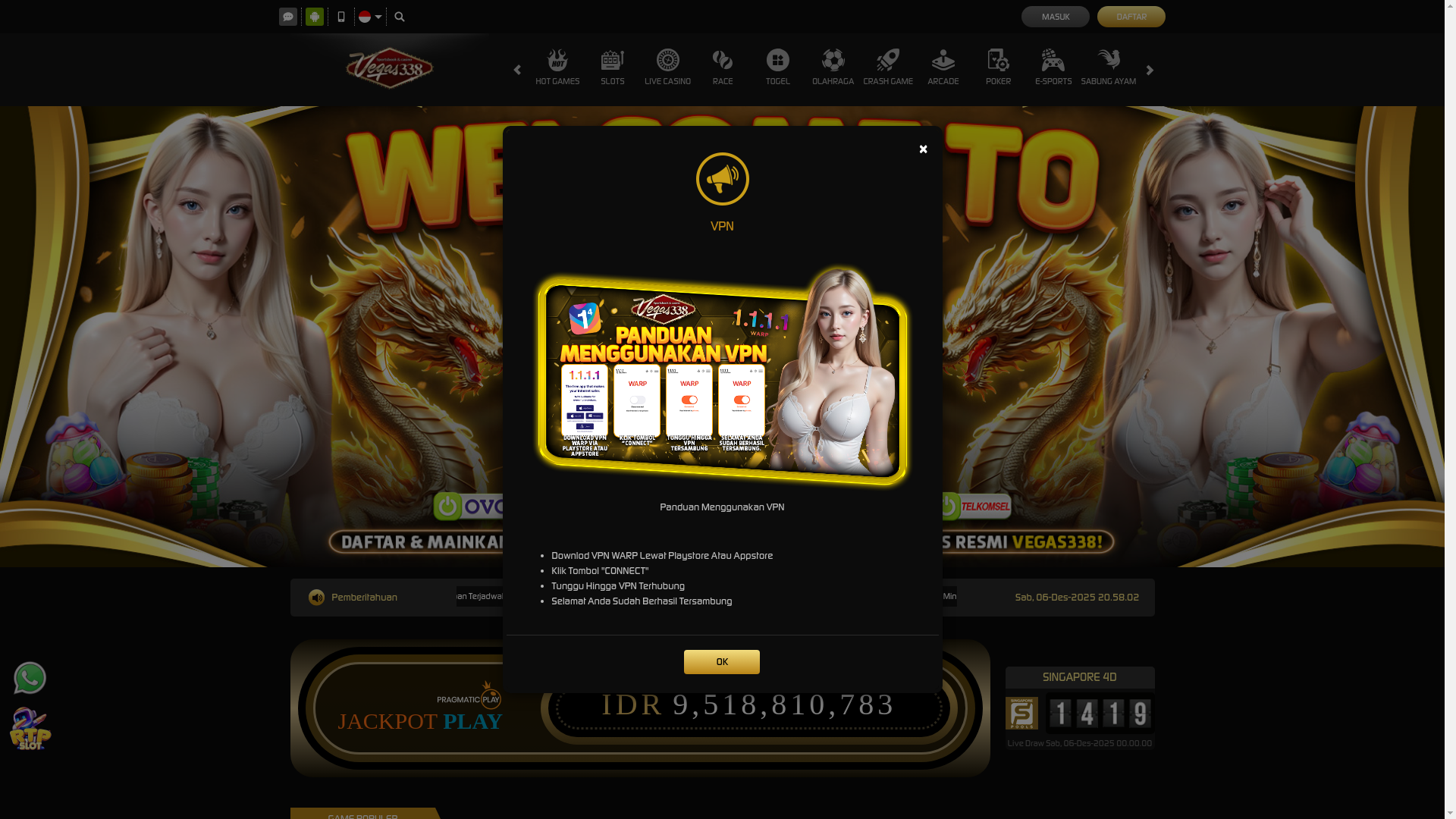 website screenshot of https://vegas338epic.icu/