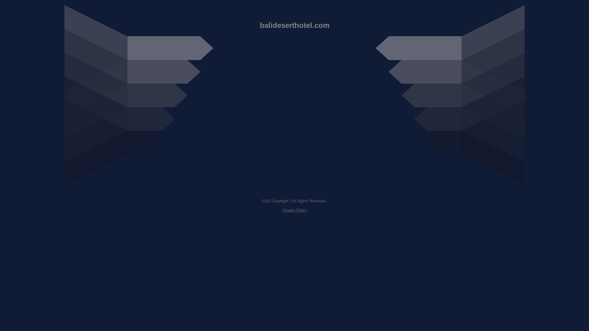 website screenshot of https://balideserthotel.com/