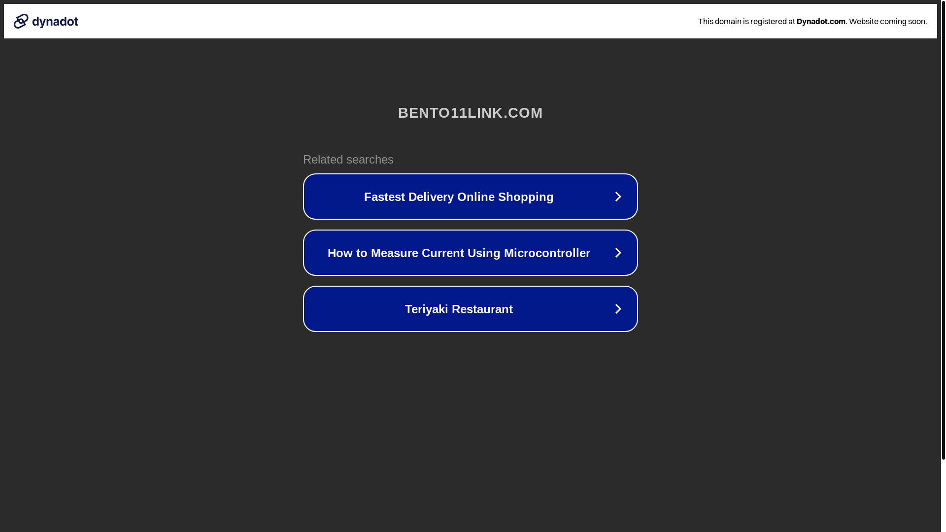 website screenshot of https://bento11link.com/