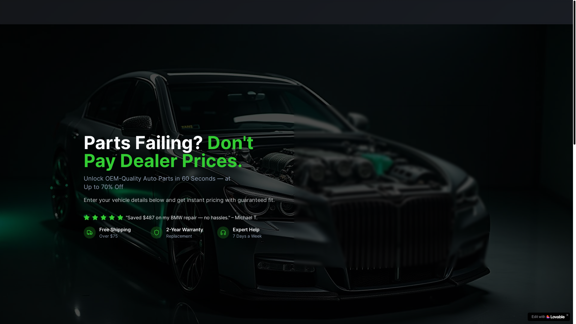 website screenshot of https://apexautopartsnj.com/
