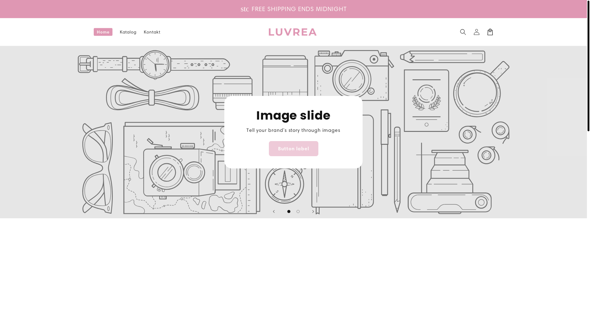 website screenshot of https://luvrea.co/