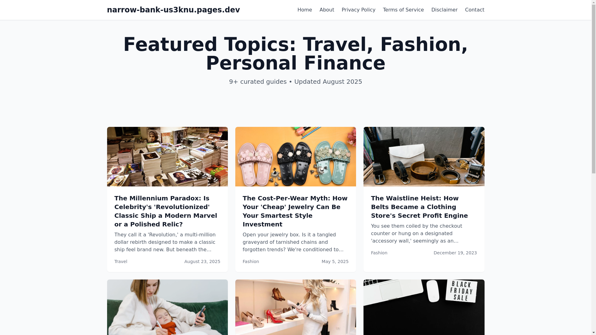website screenshot of https://narrow-bank-us3knu.pages.dev/