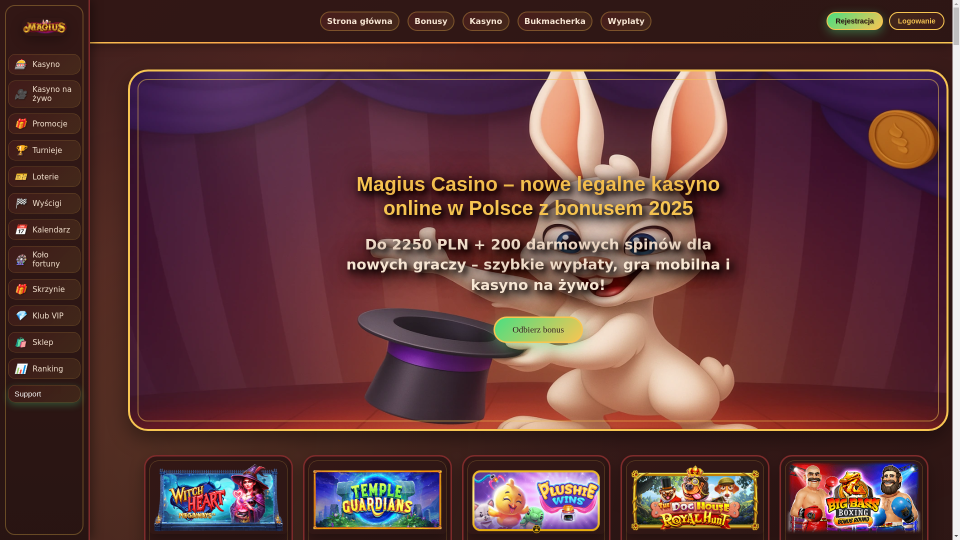 website screenshot of https://magius-casino.pages.dev/