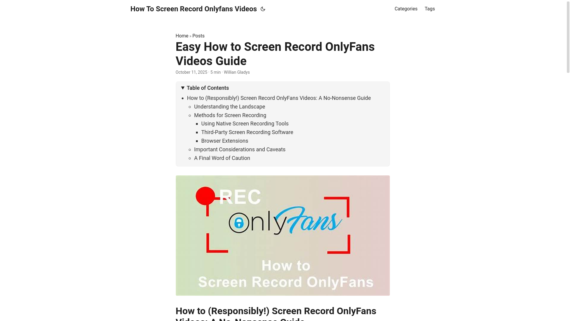 website screenshot of https://how-to-screen-record-onlyfans-videos.pages.dev/