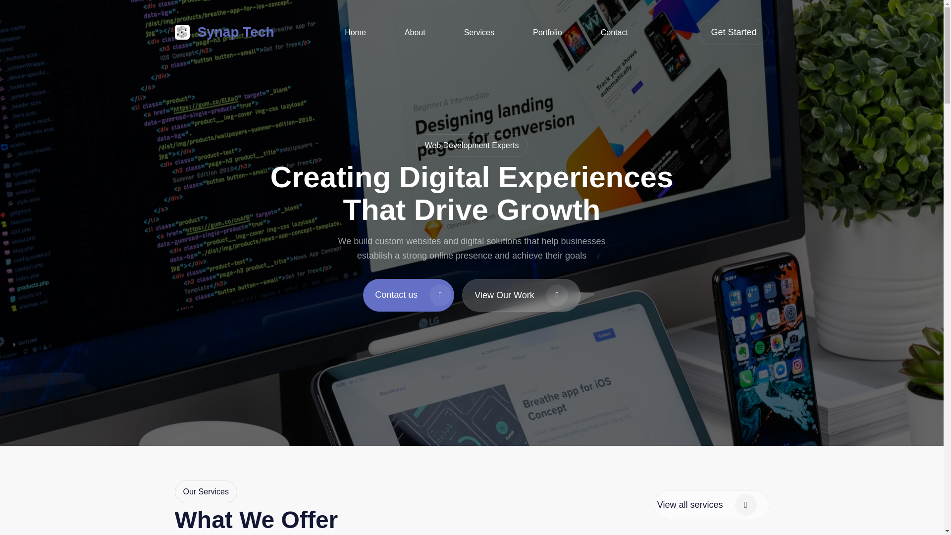 website screenshot of https://synaptech.pages.dev/