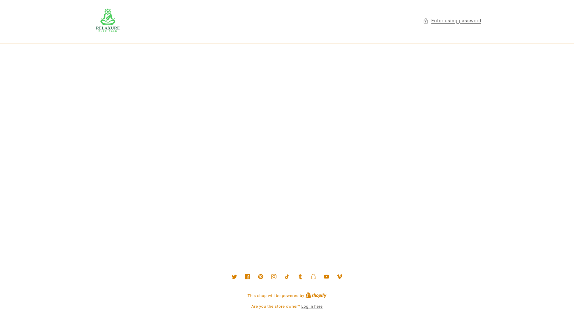 website screenshot of https://relaxurestore.com/